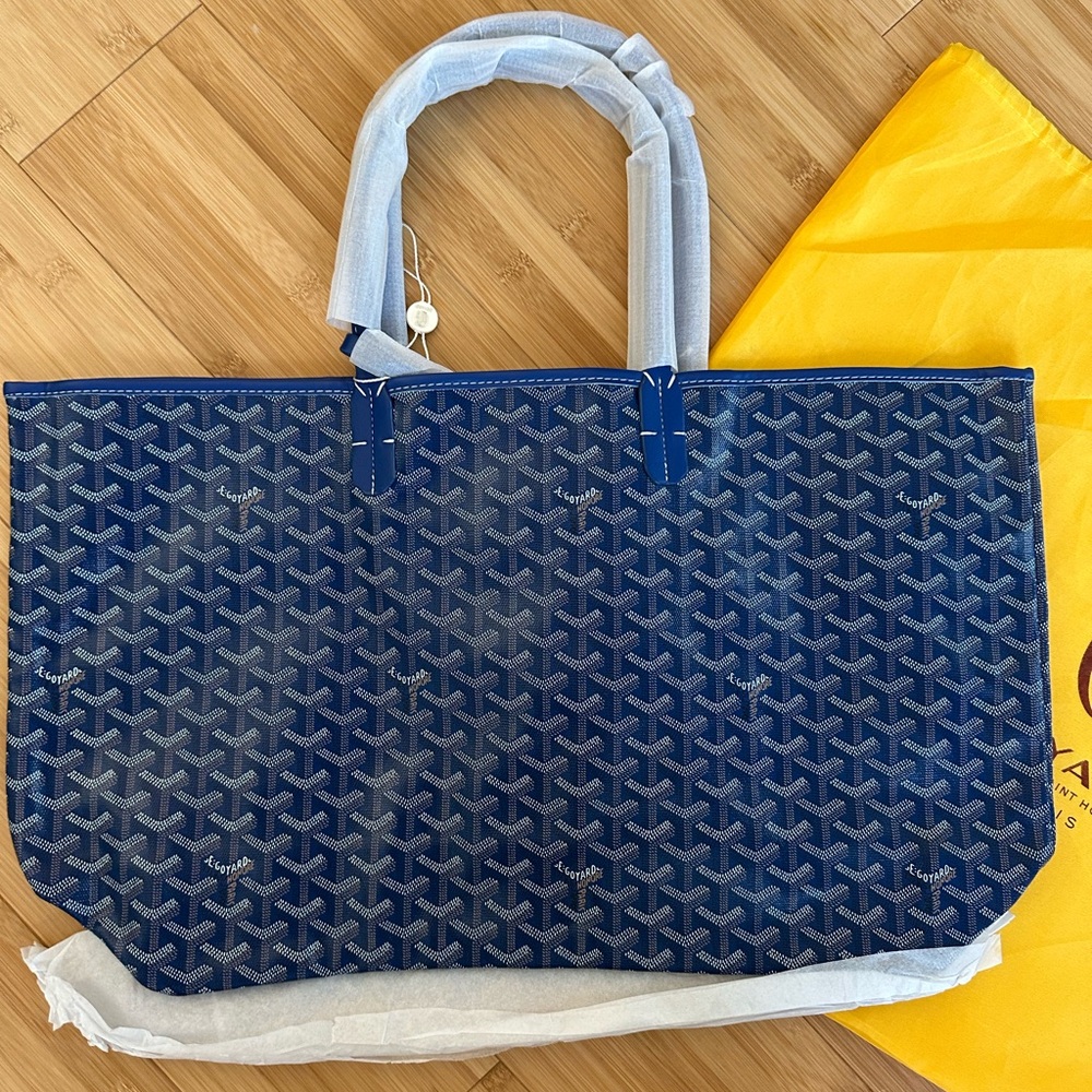 Goyard Blue Tote Bag